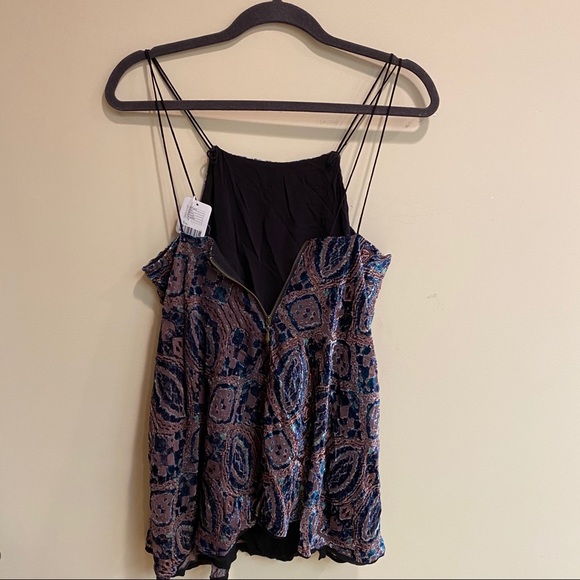 Ecote Burnout Velvet Mini Frock Dress NWT - Picture 3 of 8